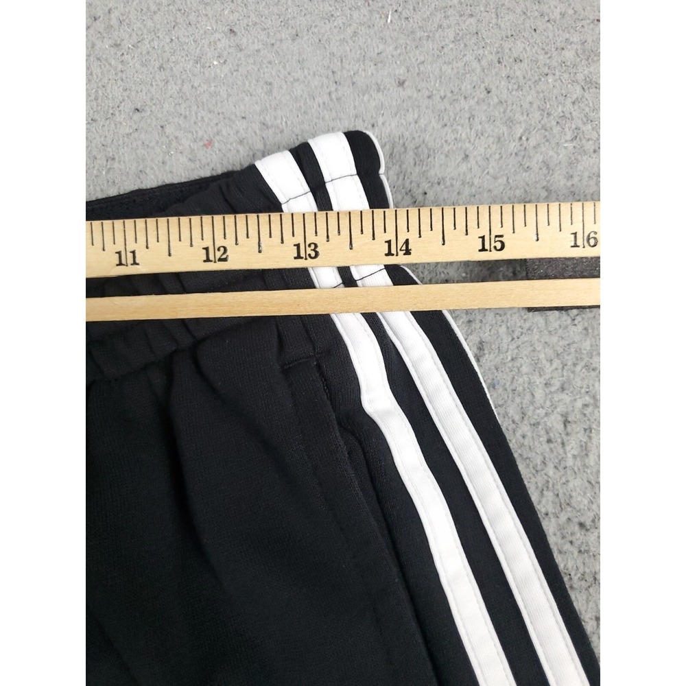 Adidas Mens Climalite Track Pants Black White Stripe Joggers Size Medium - Picture 3 of 7